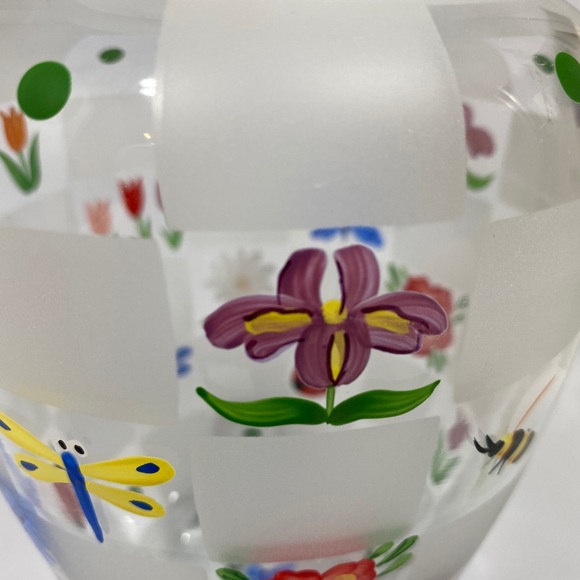 Lenox Nature’s Splendor Hand Painted Glass Vase - Picture 9 of 12
